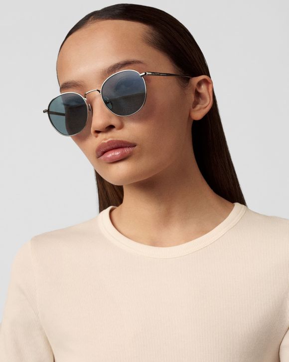 ROUND BLUE P SUNGLASSES