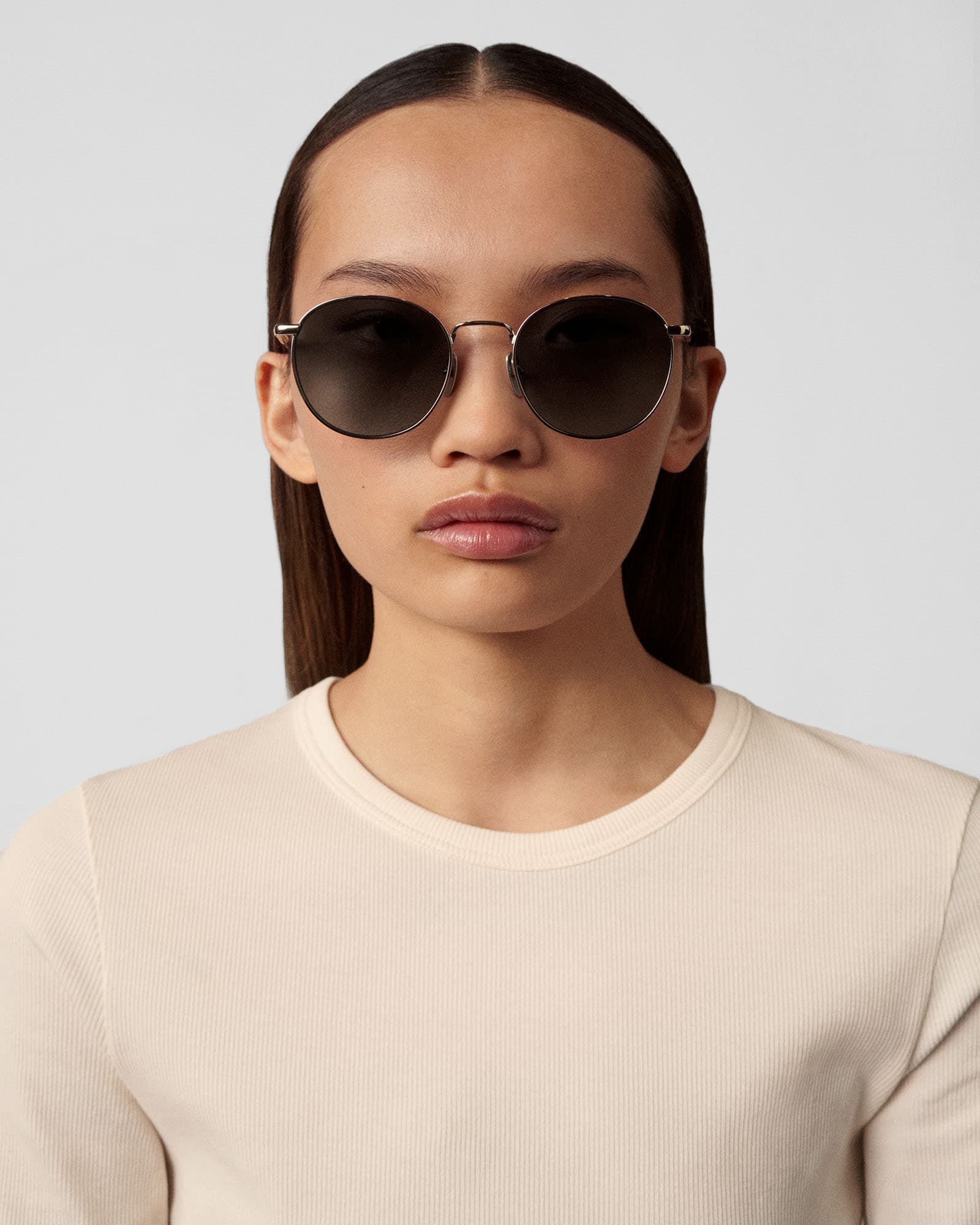 ROUND GREY P SUNGLASSES