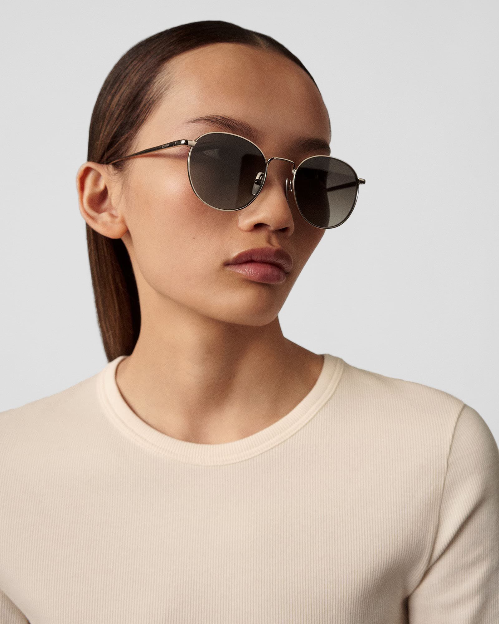 ROUND GREY P SUNGLASSES