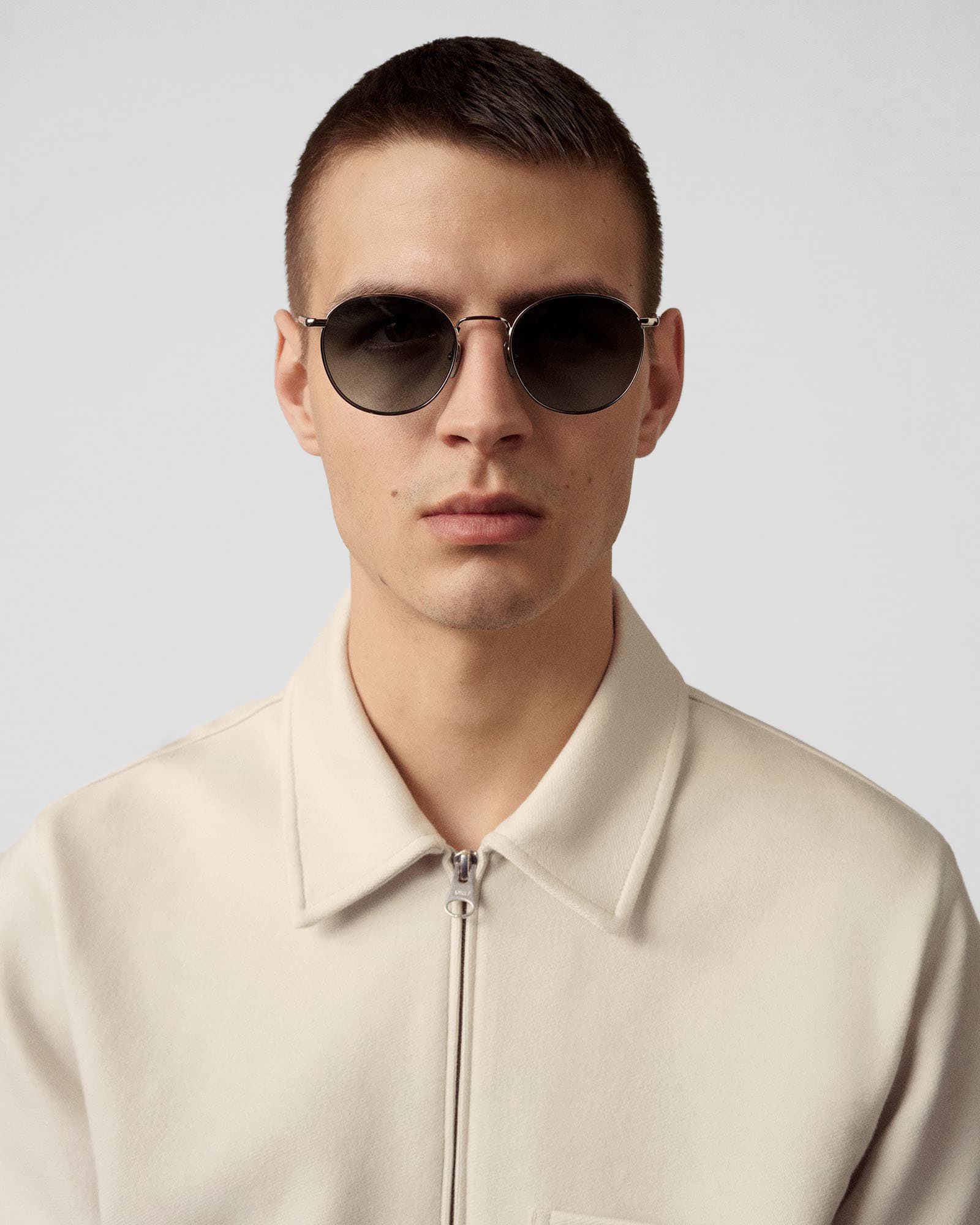 ROUND GREY P SUNGLASSES