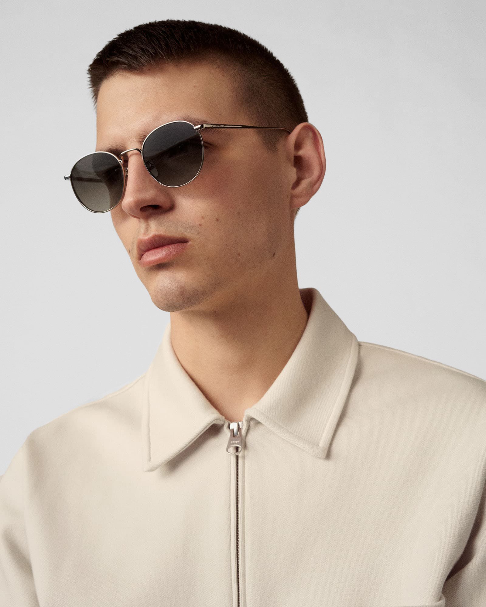 ROUND GREY P SUNGLASSES