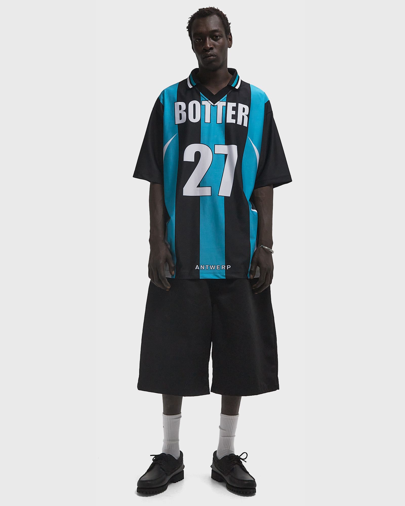 REVERSE SOCCER TEE STRIPED