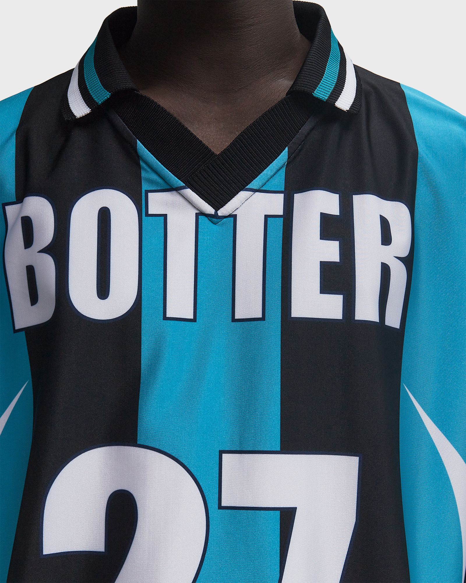 REVERSE SOCCER TEE STRIPED