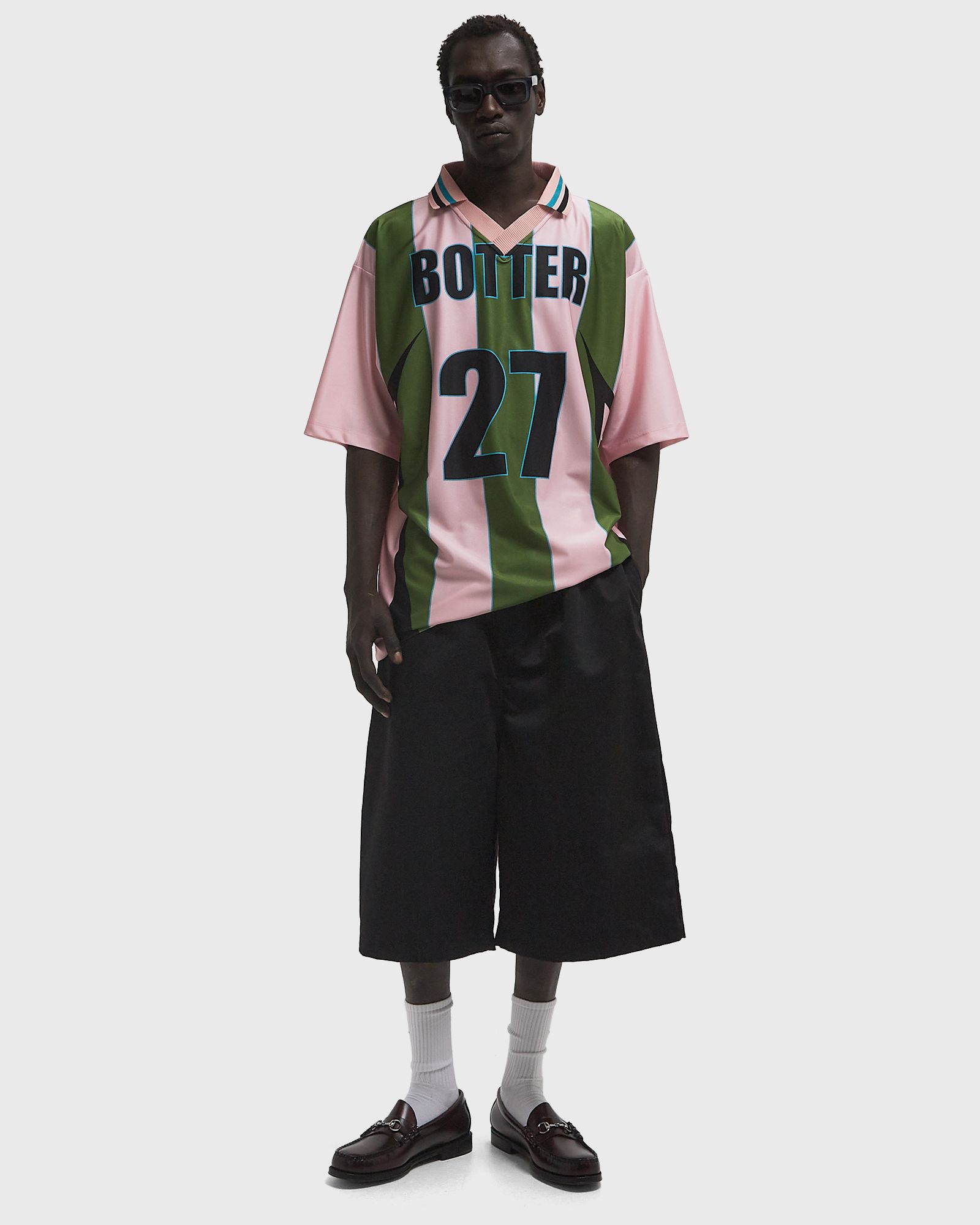 REVERSE SOCCER TEE STRIPED