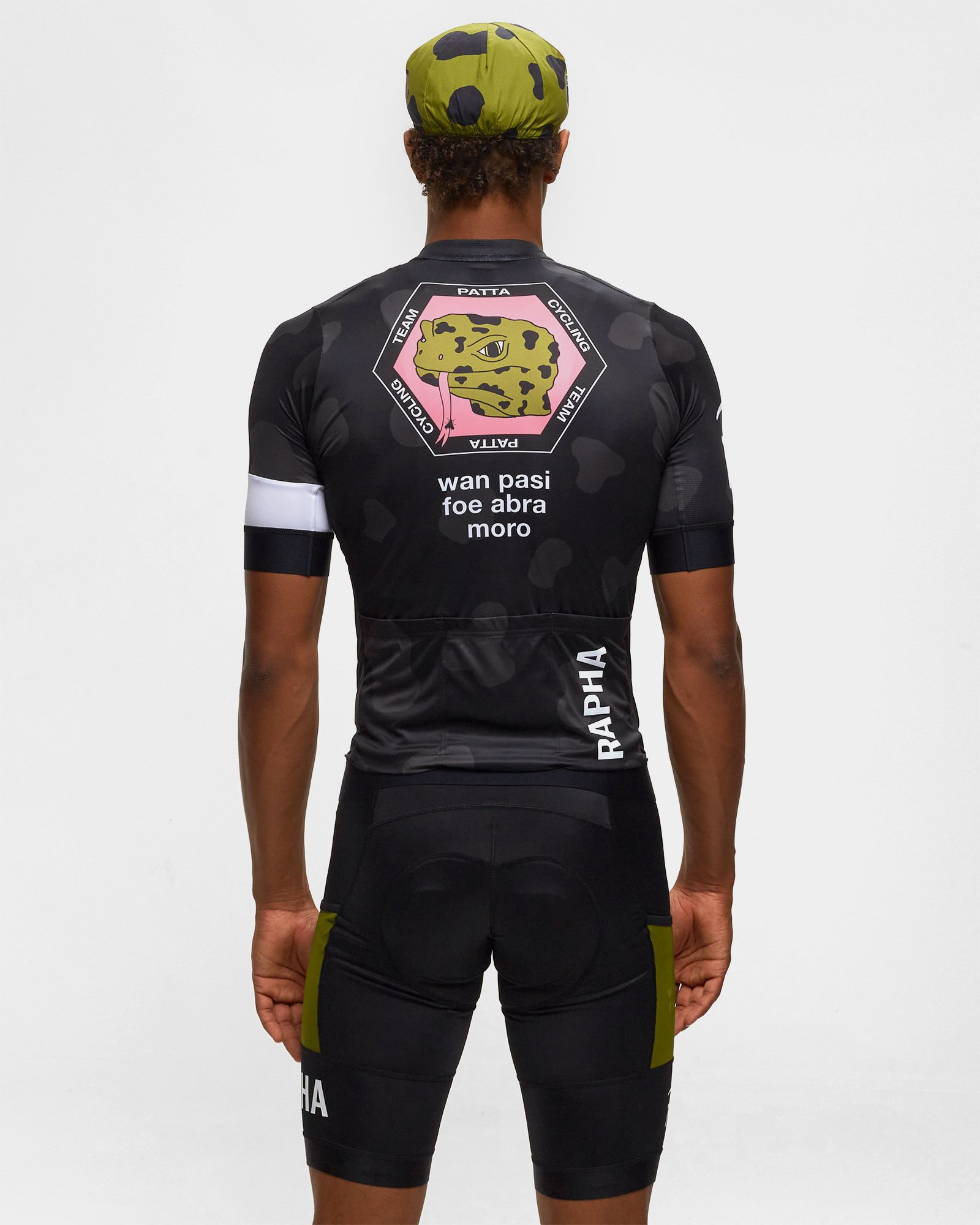 ウェア Rapha+Patta Men's ProTeam TrainingJersey Patta x Rapha Men's Pro Team Training Jersey (Black/Stone