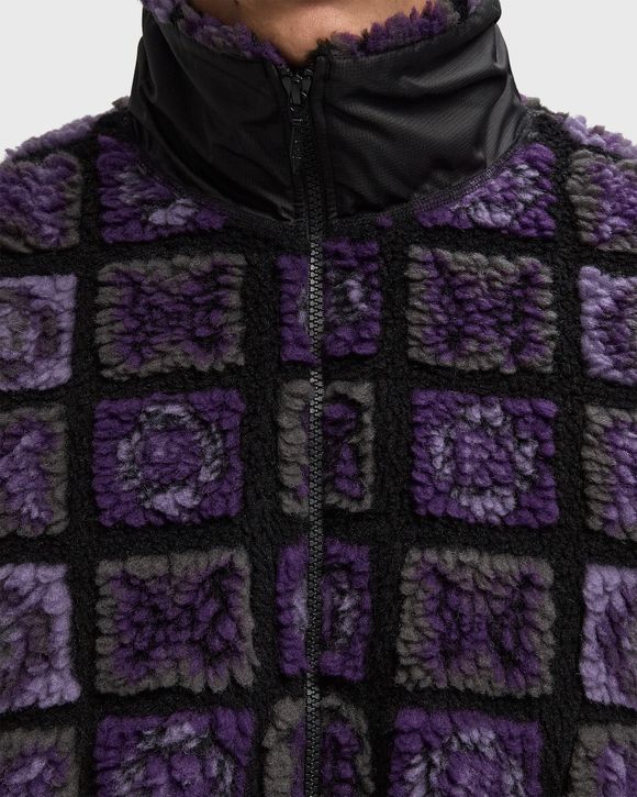 Faux Fur Jacket - Papillon Plaid Pile