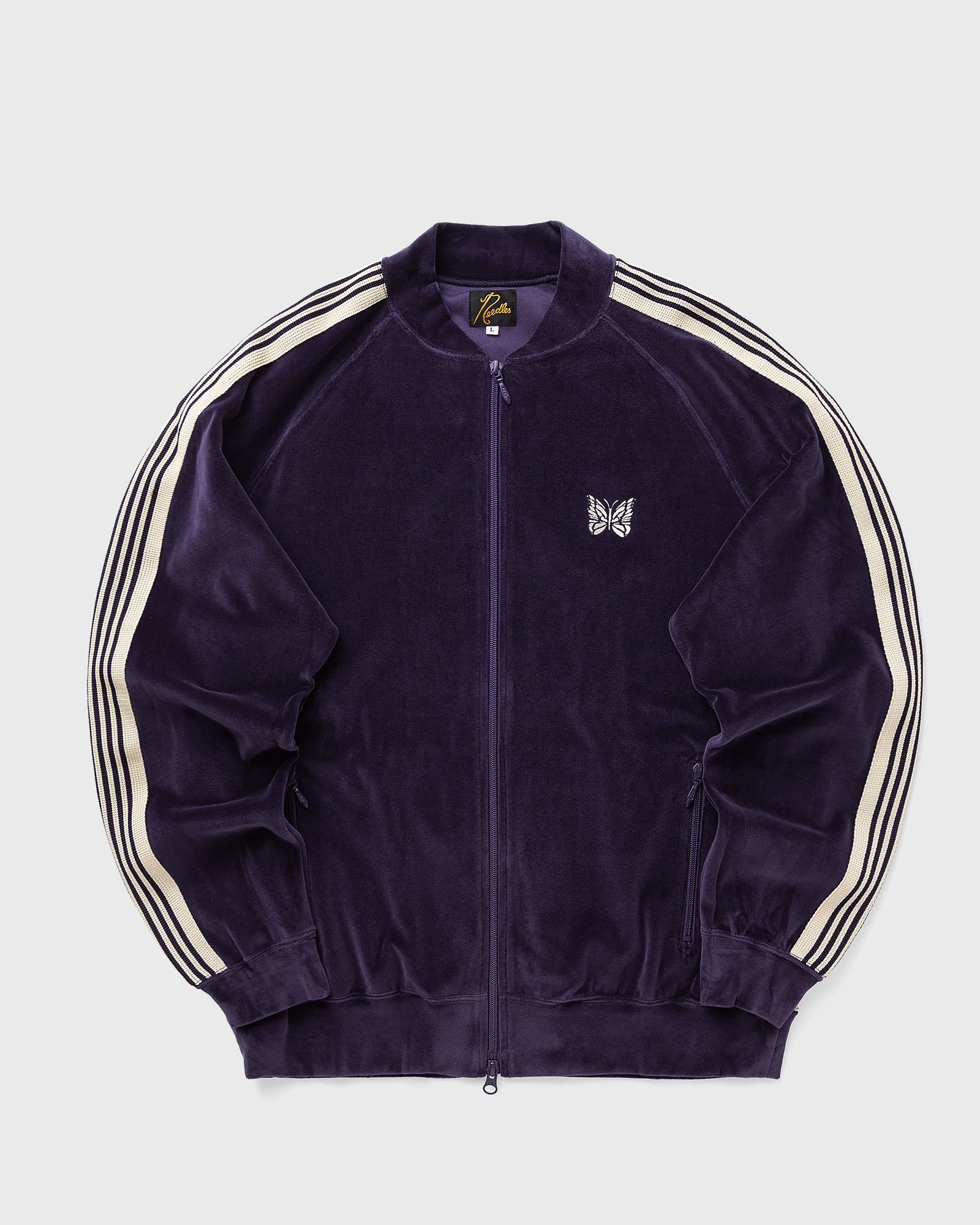 Rib Collar Track Jacket - C/PE Velour