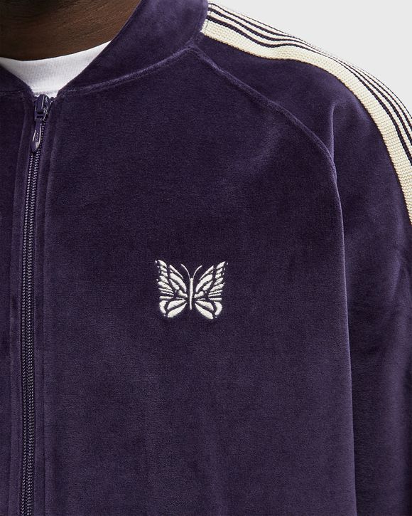 Rib Collar Track Jacket - C/PE Velour