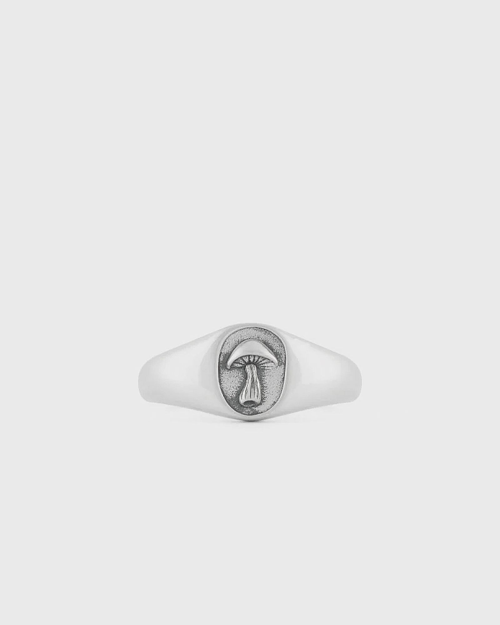 Silver Mushroom Ring
