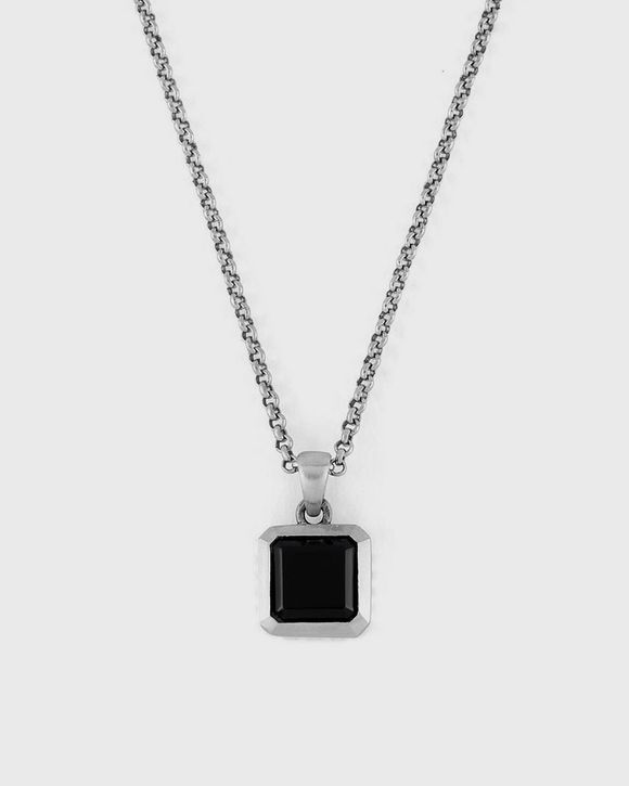 Silver Onyx Armour Necklace