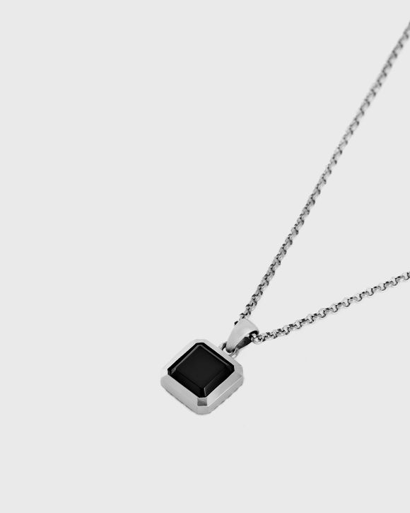 Silver Onyx Armour Necklace