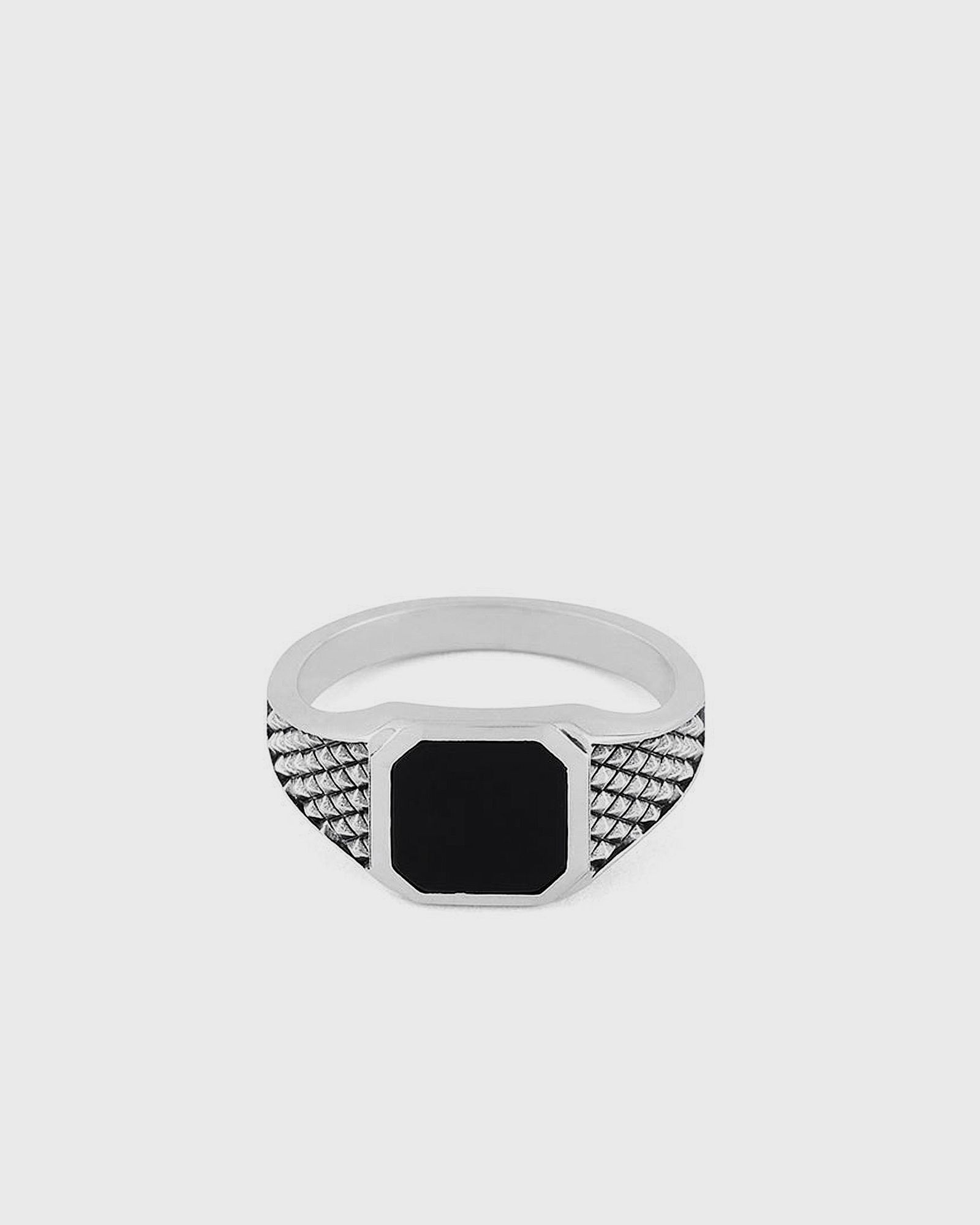 Silver Onyx Armour Ring-image