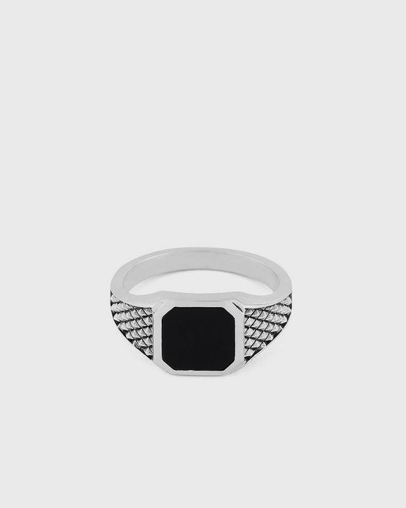 Silver Onyx Armour Ring