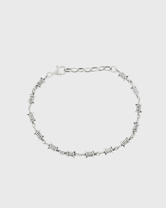 Silver Barbed Wire Bracelet