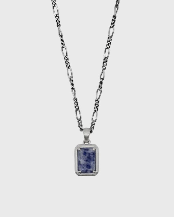 Silver Blue Jasper Necklace
