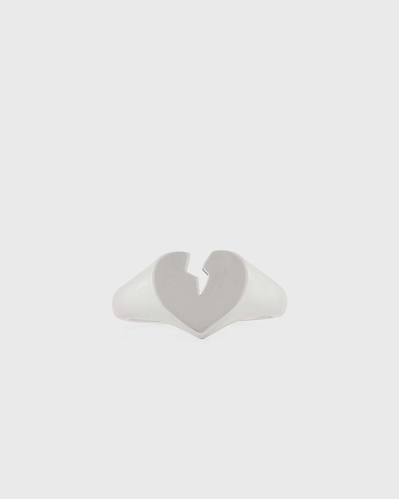Silver Broken Heart Ring