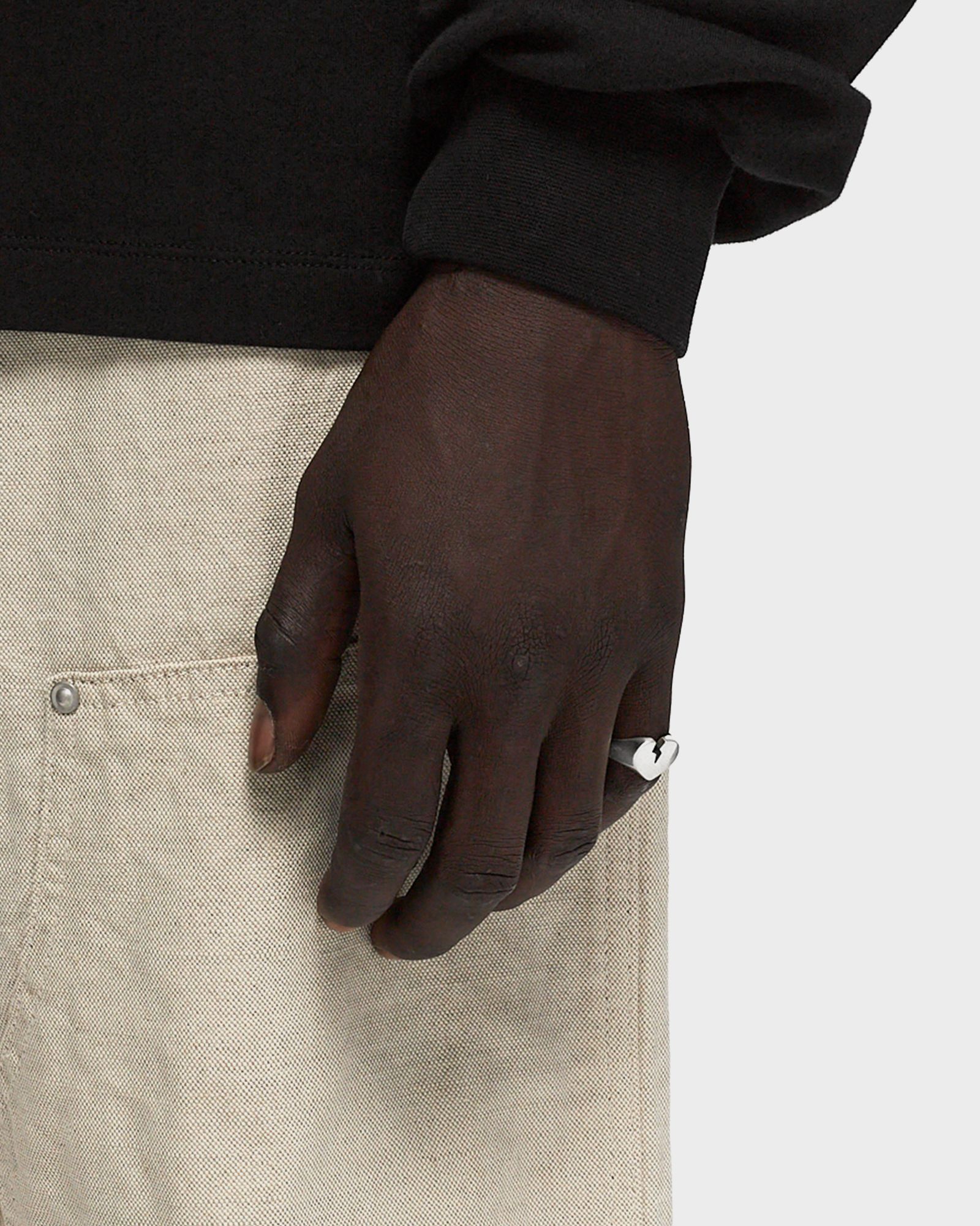 Silver Broken Heart Ring