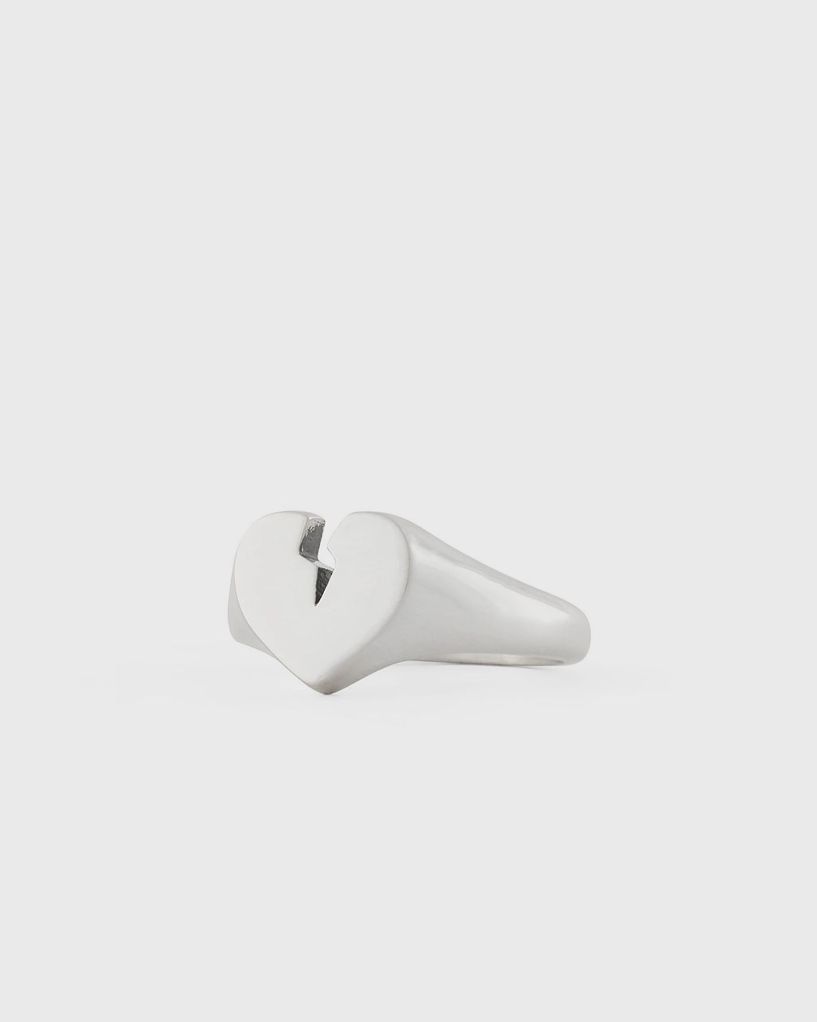 Silver Broken Heart Ring