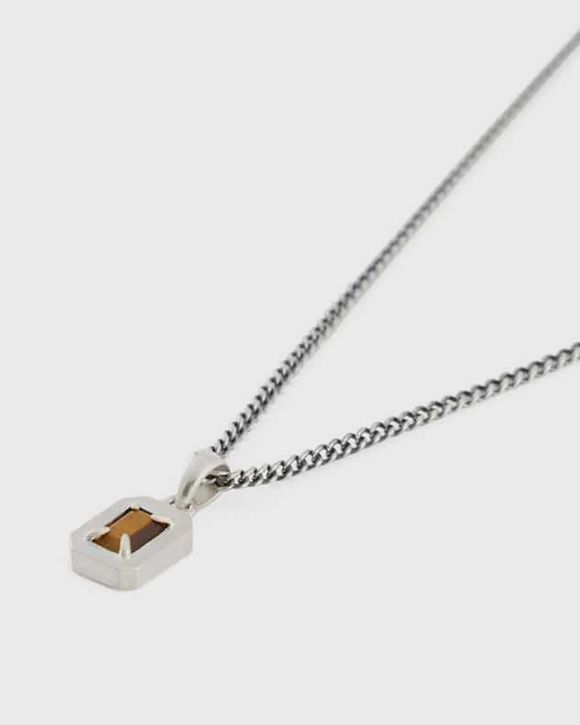 【Serge DeNimes】タイガーアイブラッシュペンダントネックレス Serge DeNimes Silver Tigers Eye Blush Necklace Silver | BSTN