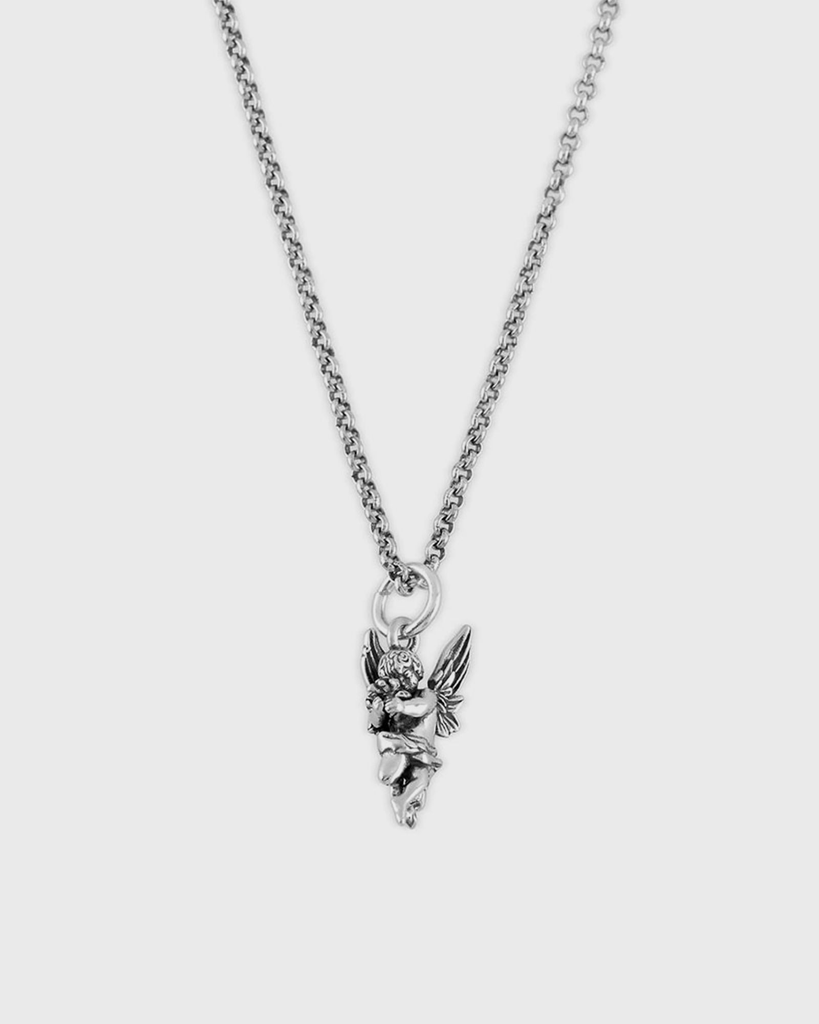 Silver Cherub Necklace-image
