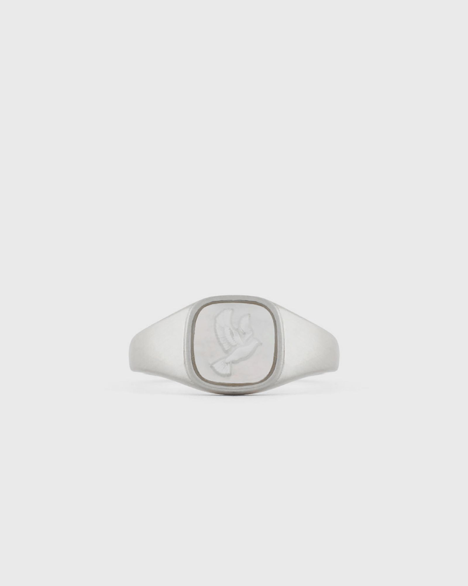 Silver Dove Cameo Ring