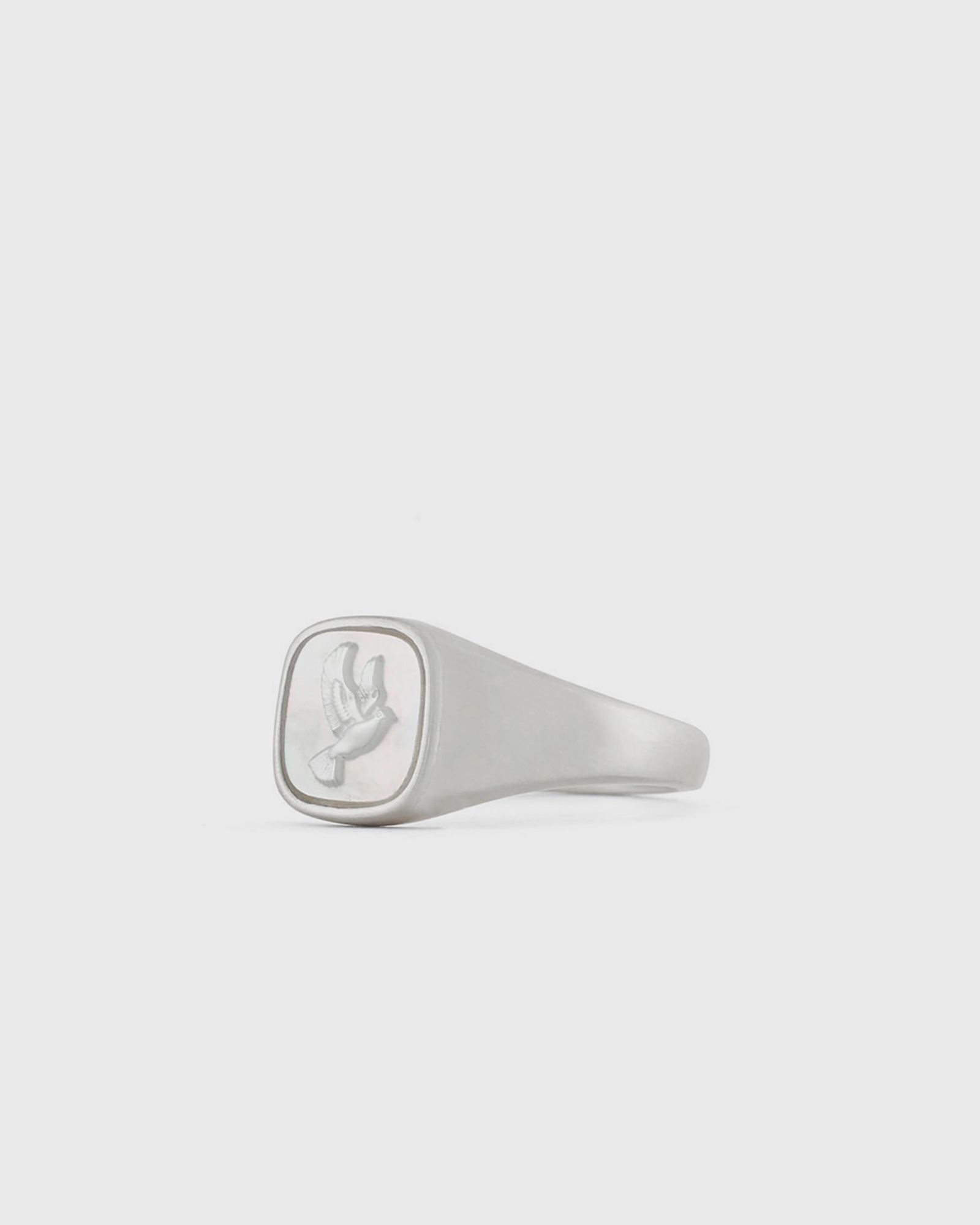 Silver Dove Cameo Ring
