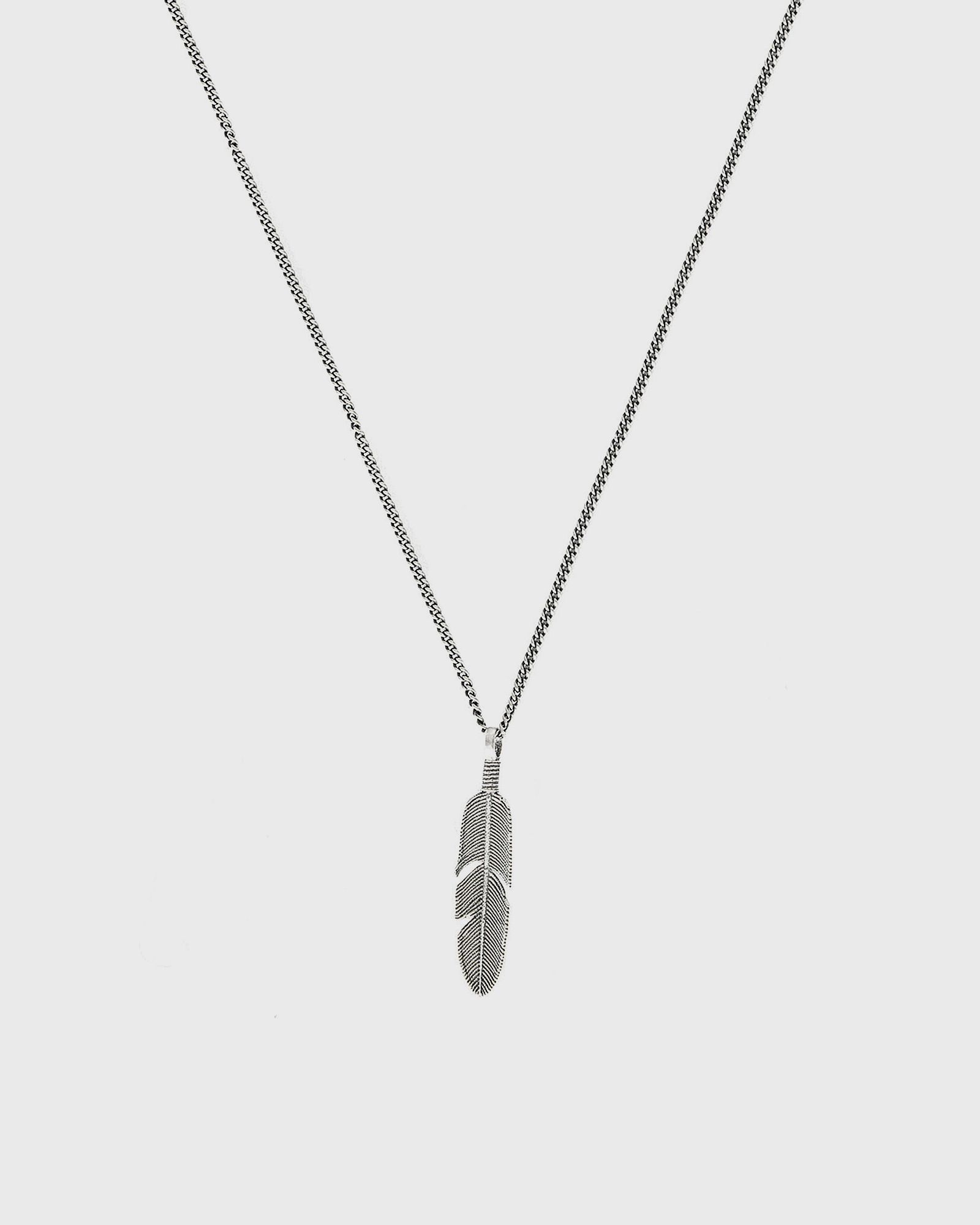 Silver Ethereal Feather Necklace