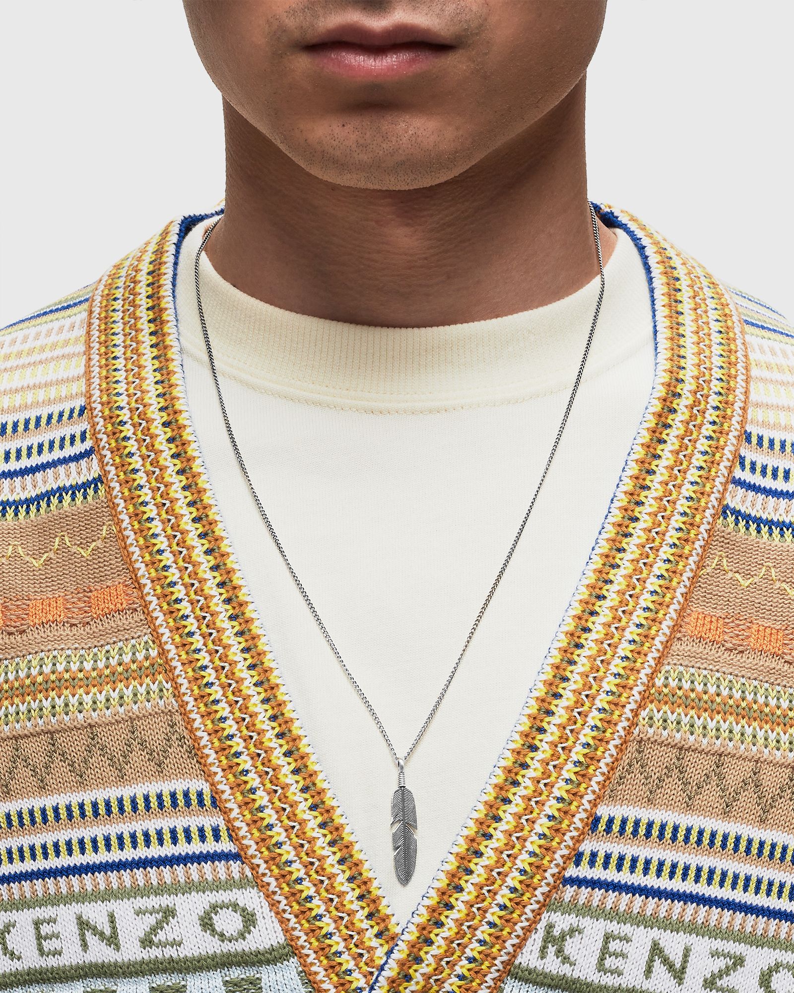 Silver Ethereal Feather Necklace