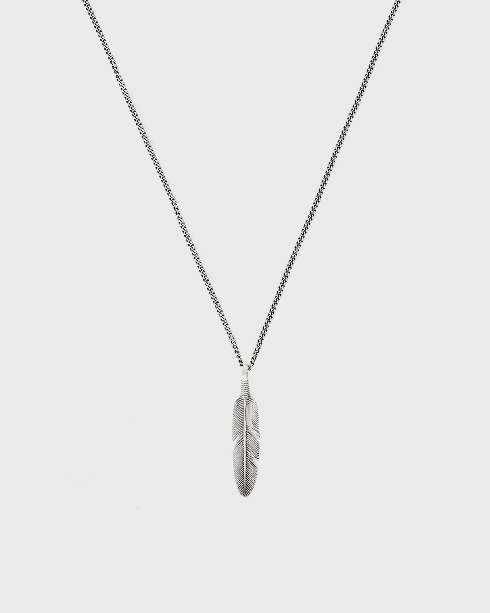 Silver Ethereal Feather Necklace