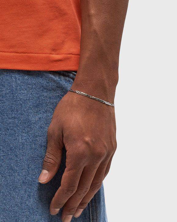 Silver Flat Cuban Chain Bracelet