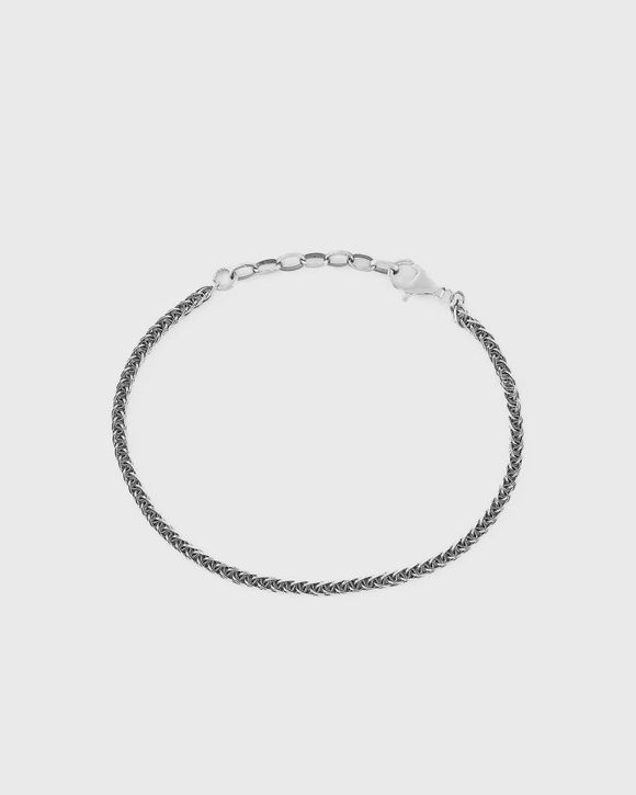 Silver Square Spiga Bracelet