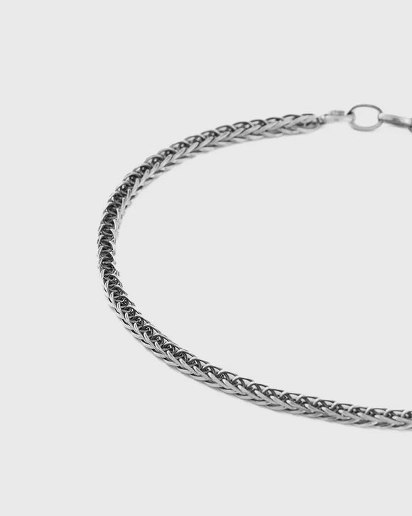 Silver Square Spiga Bracelet