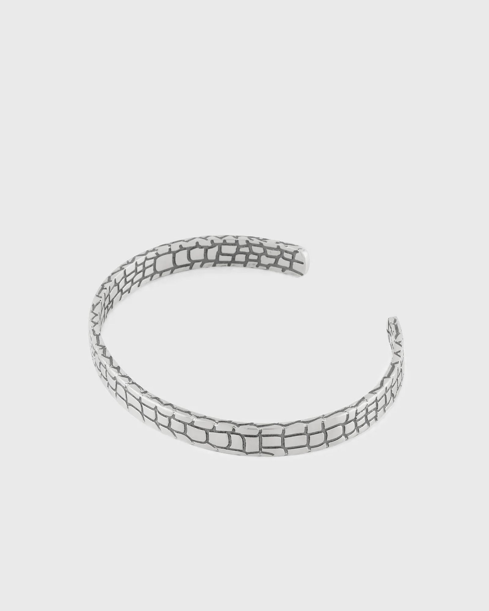 Silver Snake Bangle