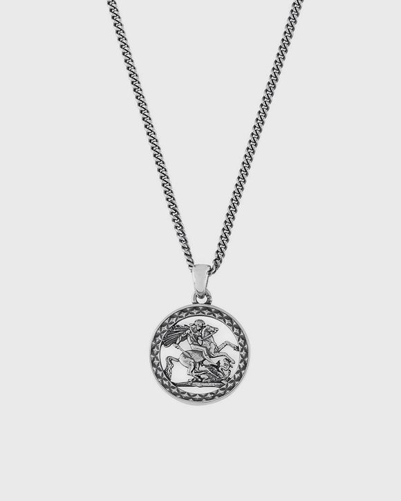 Silver St George Necklace