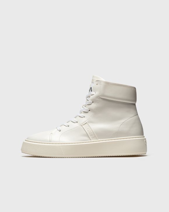 Ganni Sporty Mix Cupsole High Top Sneaker White | BSTN Store