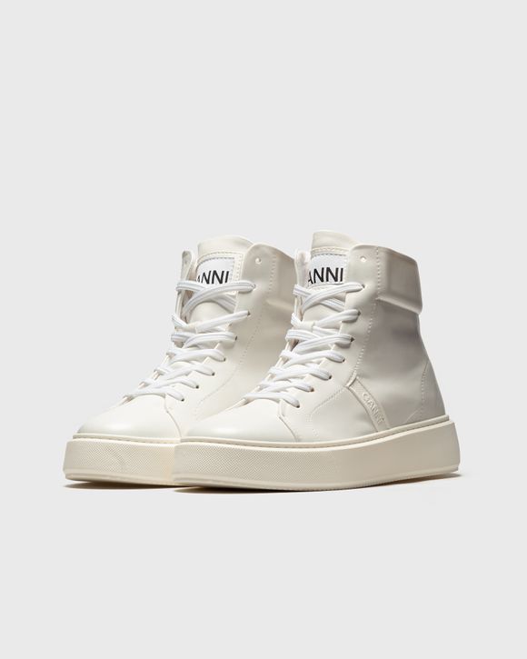 Ganni Sporty Mix Cupsole High Top Sneaker White | BSTN Store