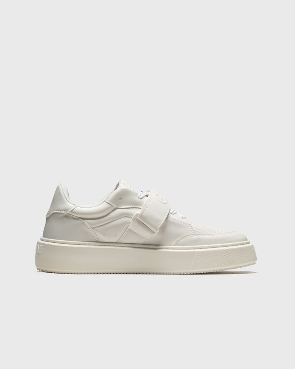 Ganni Sporty Mix Cupsole Low Top Velcro Sneaker White - EGRET