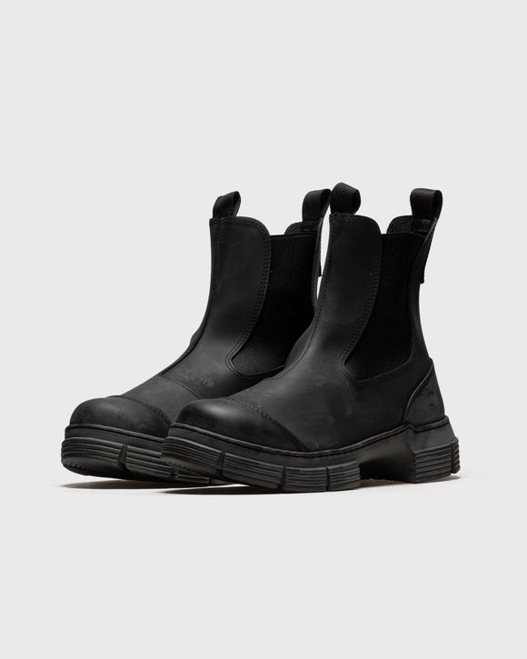 Ganni Recycled Rubber City Boot Black - BLACK