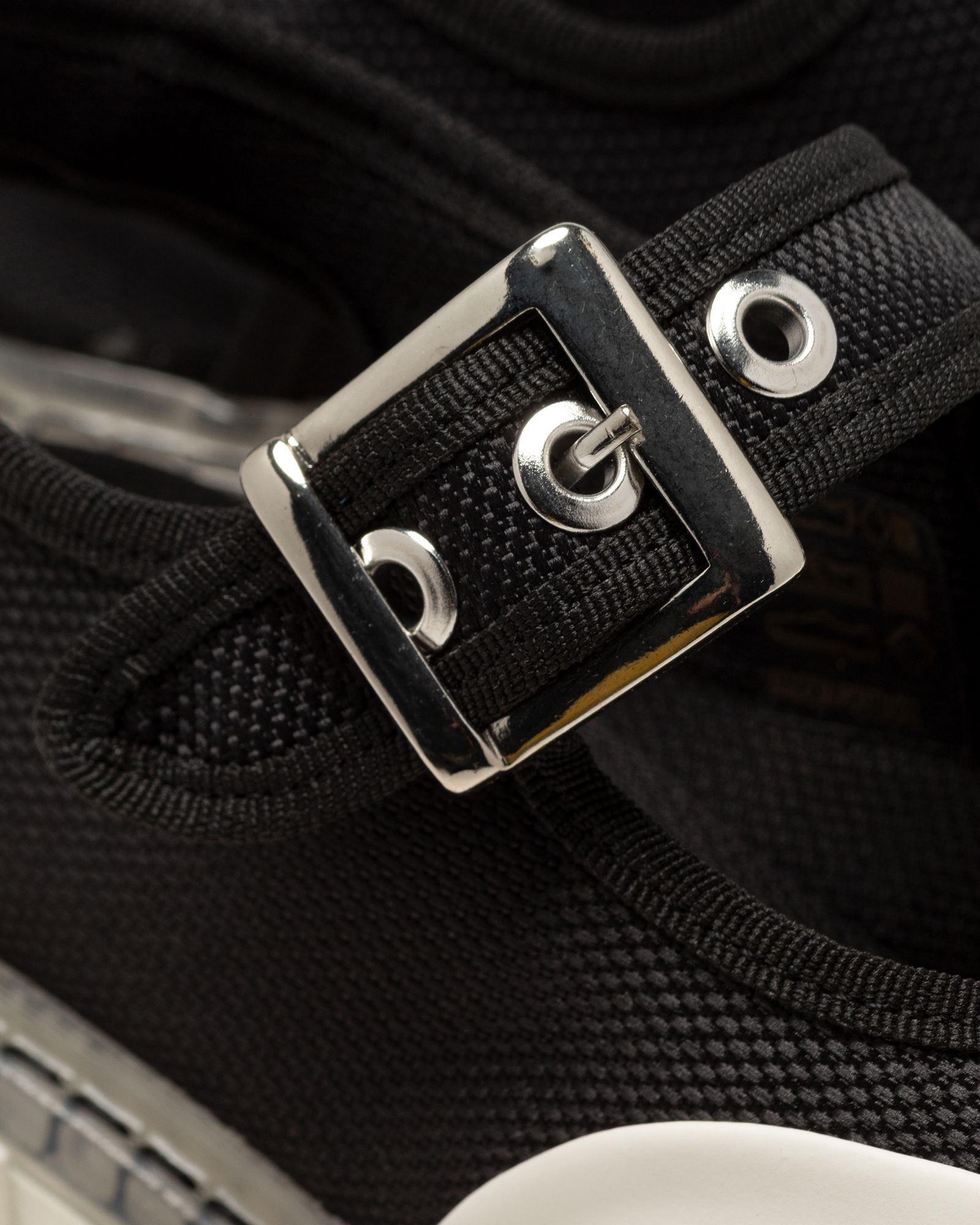 Cleated Heeled Slingback Sandal Textile