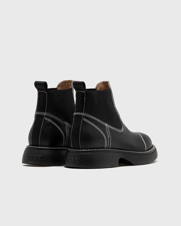 Ganni Everyday Low Chelsea Boot Black - BLACK