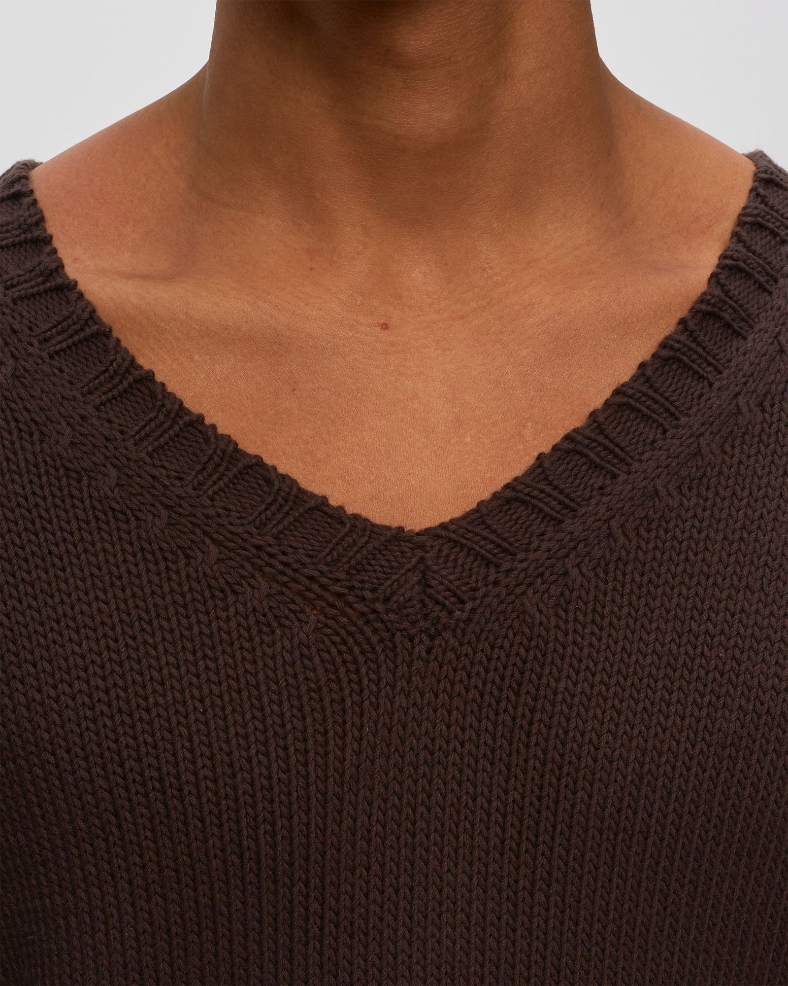 RANDALL 5 GAGE COTTON V-NECK