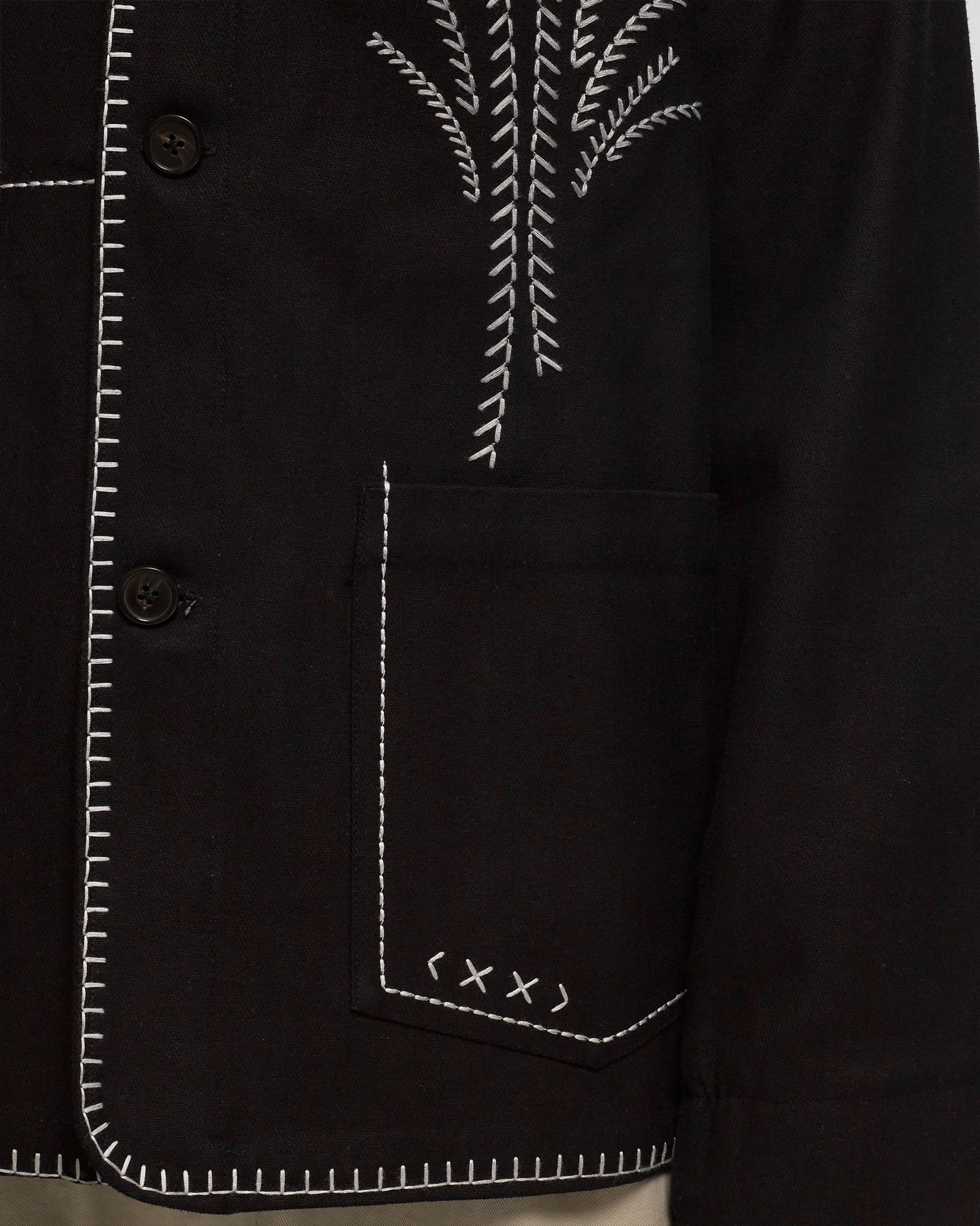 CHORE JACKET CO CONTRAST EMBRO REVERS