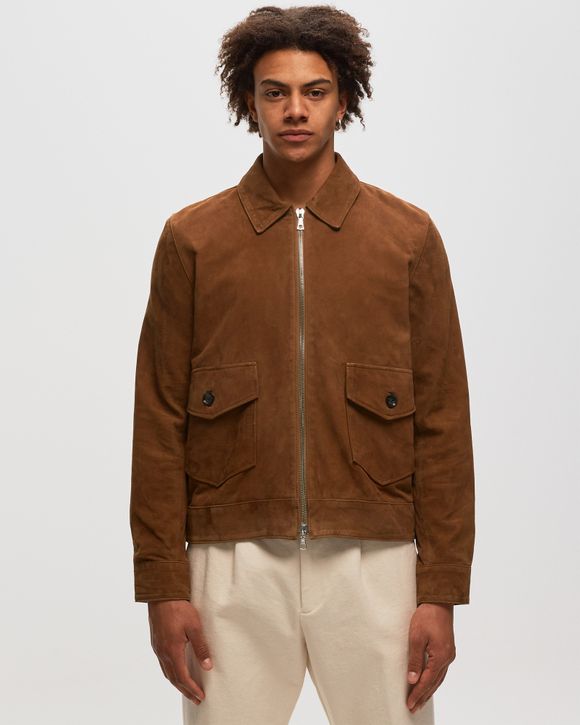 VICTOR ITALIAN GOAT SUEDE LEATHER JACKET