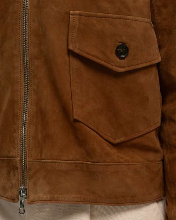 VICTOR ITALIAN GOAT SUEDE LEATHER JACKET