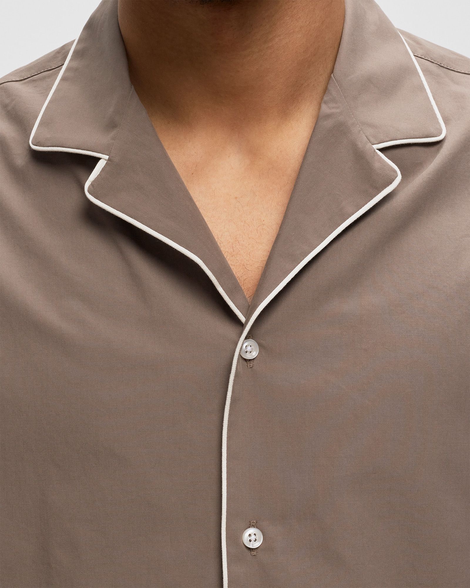 EREN SHORTSLEEVE SHIRT ITALIAN COTTON POPLIN