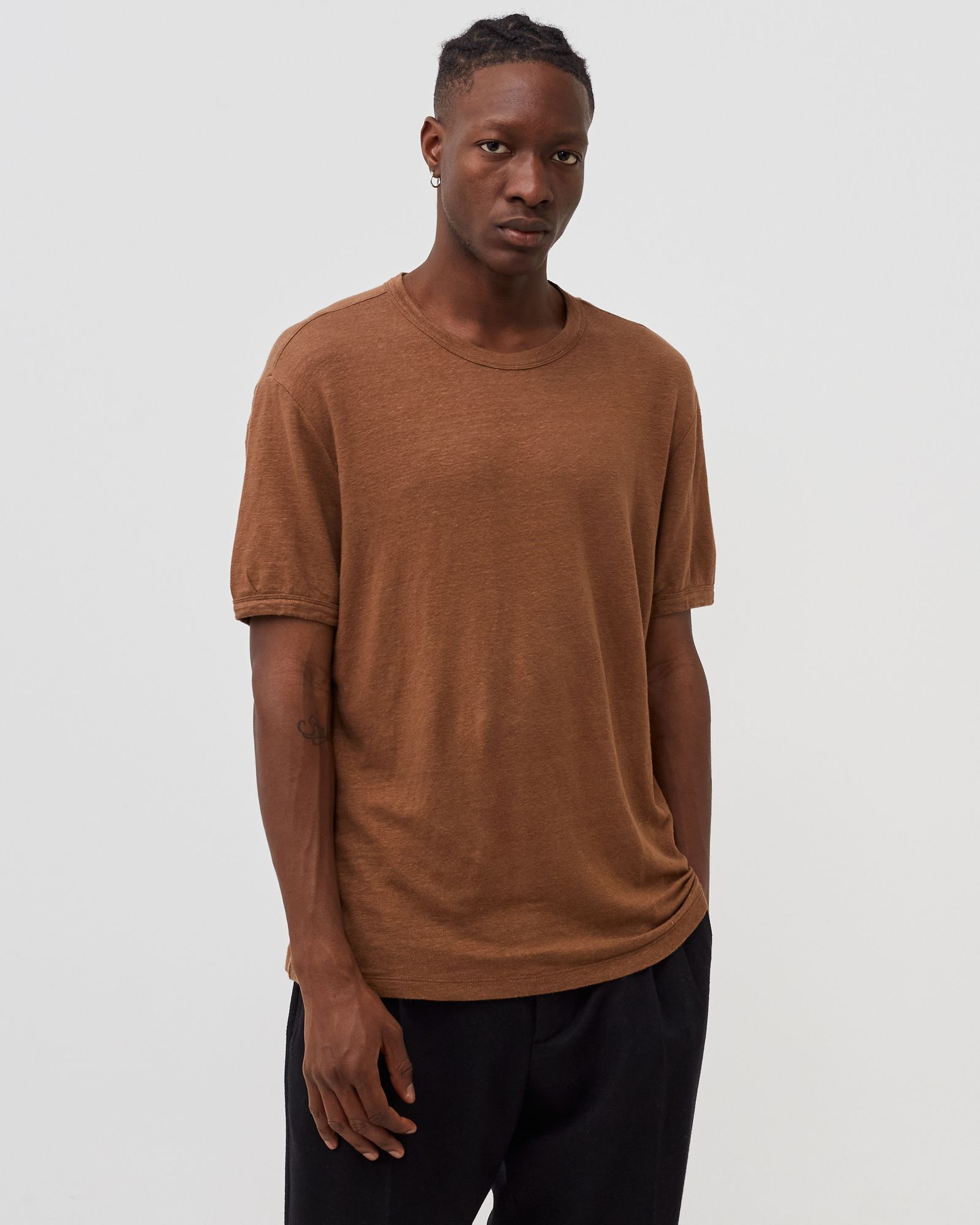 TEE PIECE DYED FR LINEN