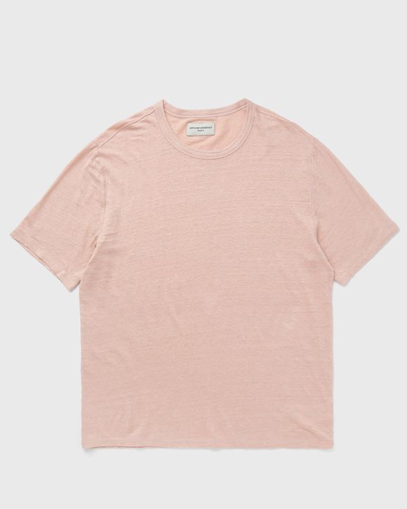 SS TEE PIECE DYED FRENCH LINEN