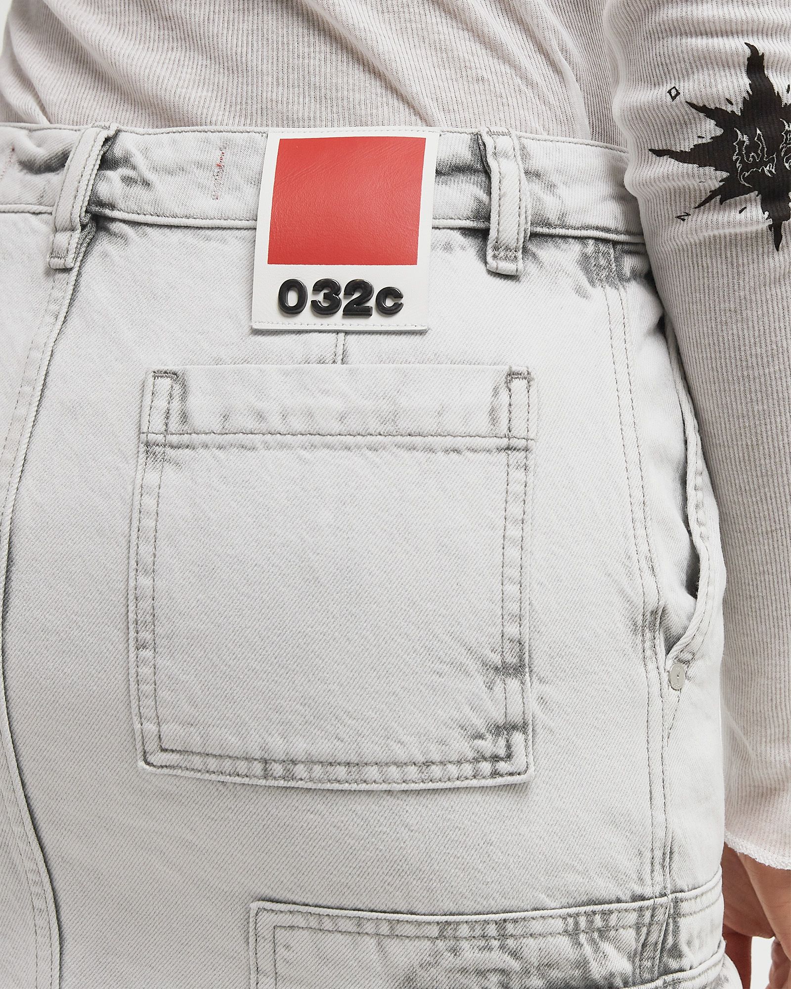 WMNS MY OWN MIND FRAYED DENIM SKIRT