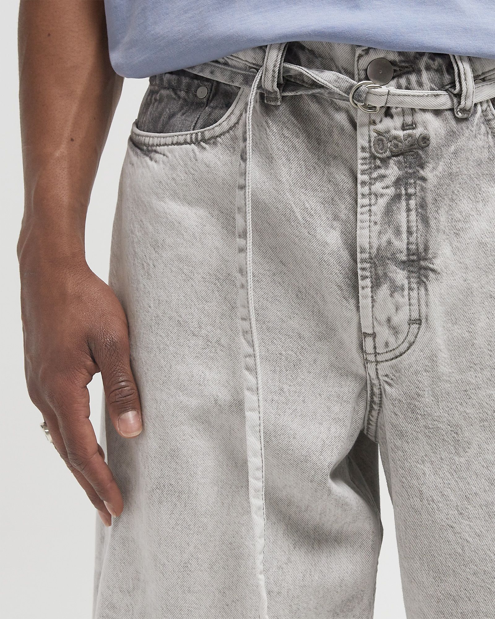 DOWN TO EARTH WIDE LEG JEANS