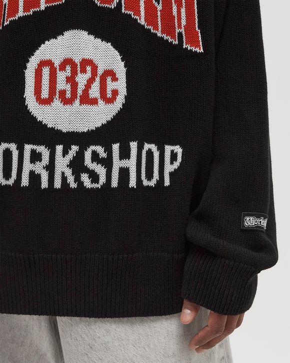 【関税込み】032c ブラック Lucky Strike ニットフーディ LUCKY STRIKE